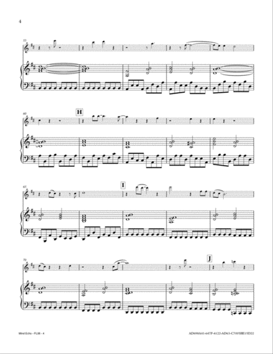 Mind Echo Flute Solo scores gallery preview page 4