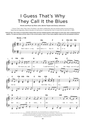 Book cover for I Guess That's Why They Call It The Blues