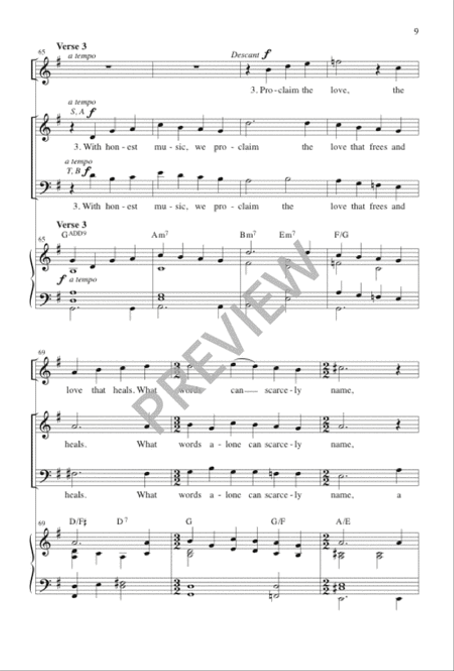 With Sweetest Music 4-Part scores gallery preview page 10
