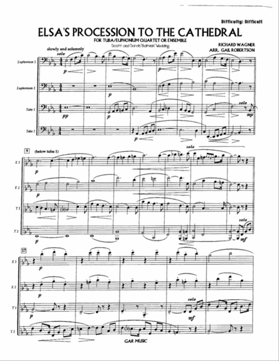 Elsa's Procession to the Cathedral EETT scores gallery preview page 2