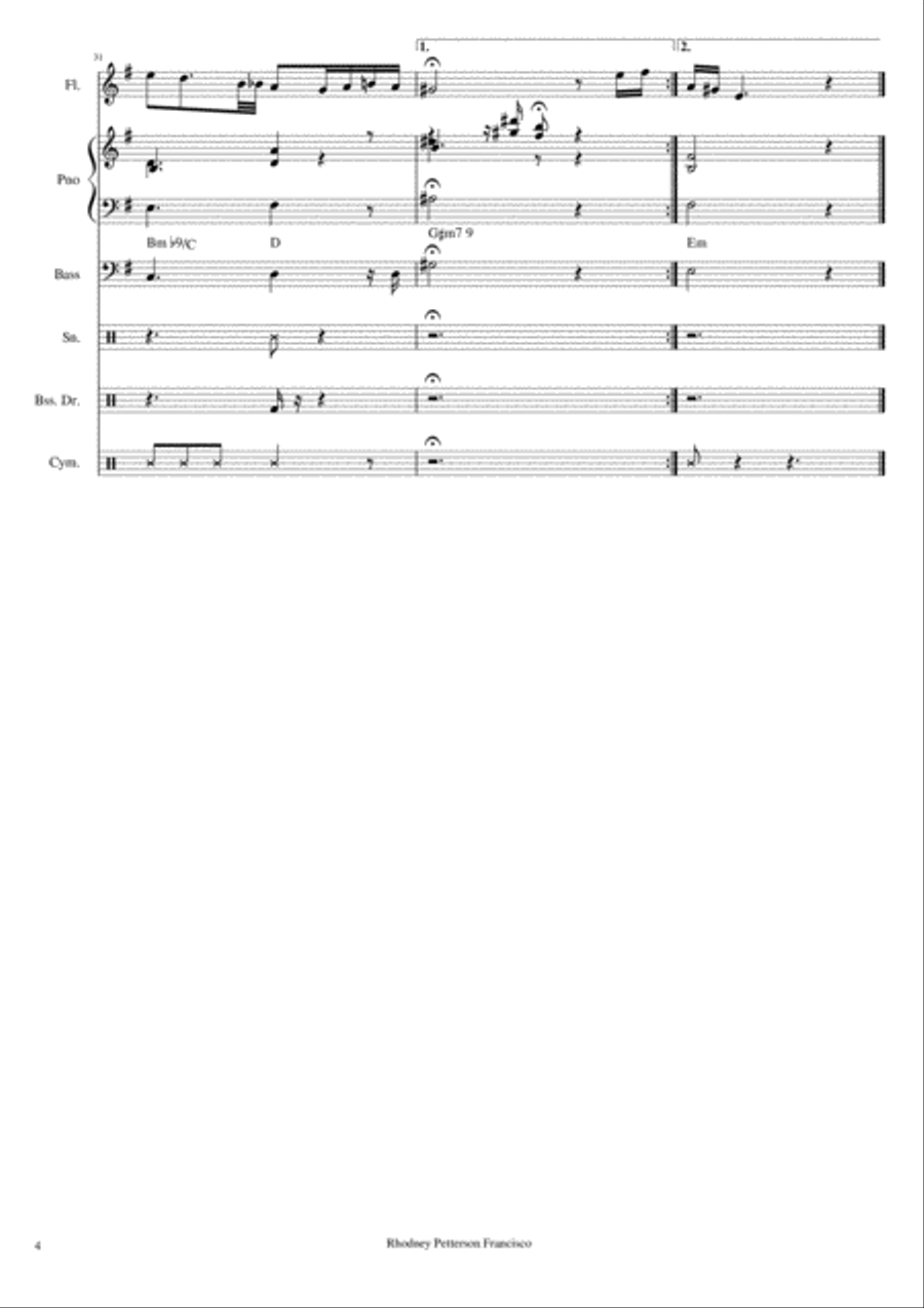 Kiss From A Rose Kiss From A Rose Small Ensemble scores gallery preview page 4