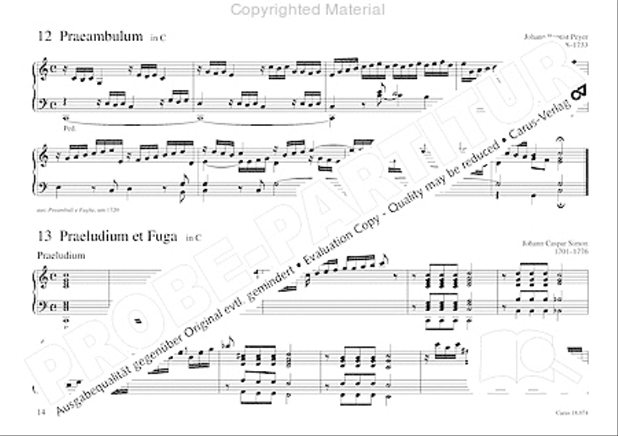 Organo pleno. Orgelstucke zum Ein- und Auszug Organ Solo scores gallery preview page 22