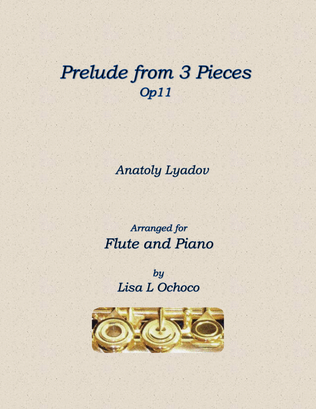 Prelude from 3 Pieces Op11 for Flute and Piano