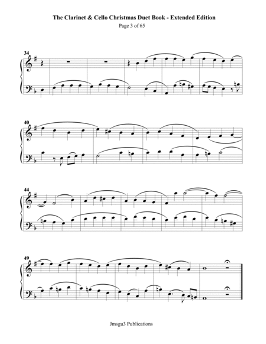 Guthrie: The Clarinet & Cello Christmas Duet Book - Extended Edition Chamber Music scores gallery preview page 3