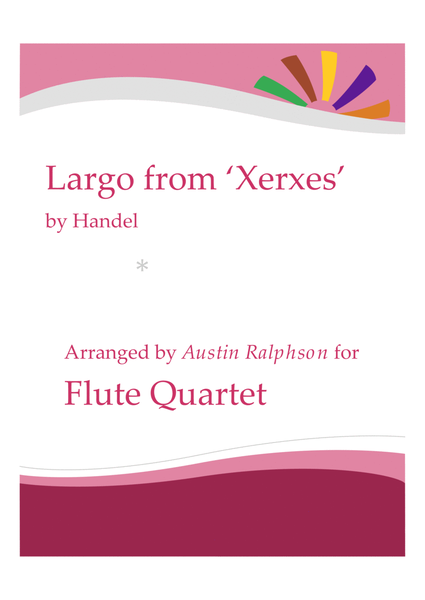 Largo from Xerxes - flute quartet image number null