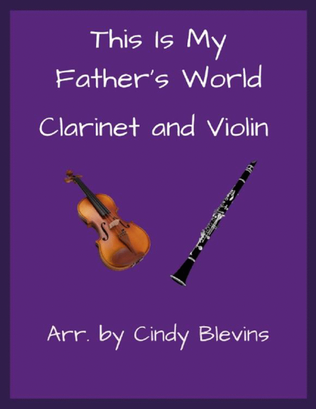 Book cover for This Is My Father's World, Clarinet and Violin