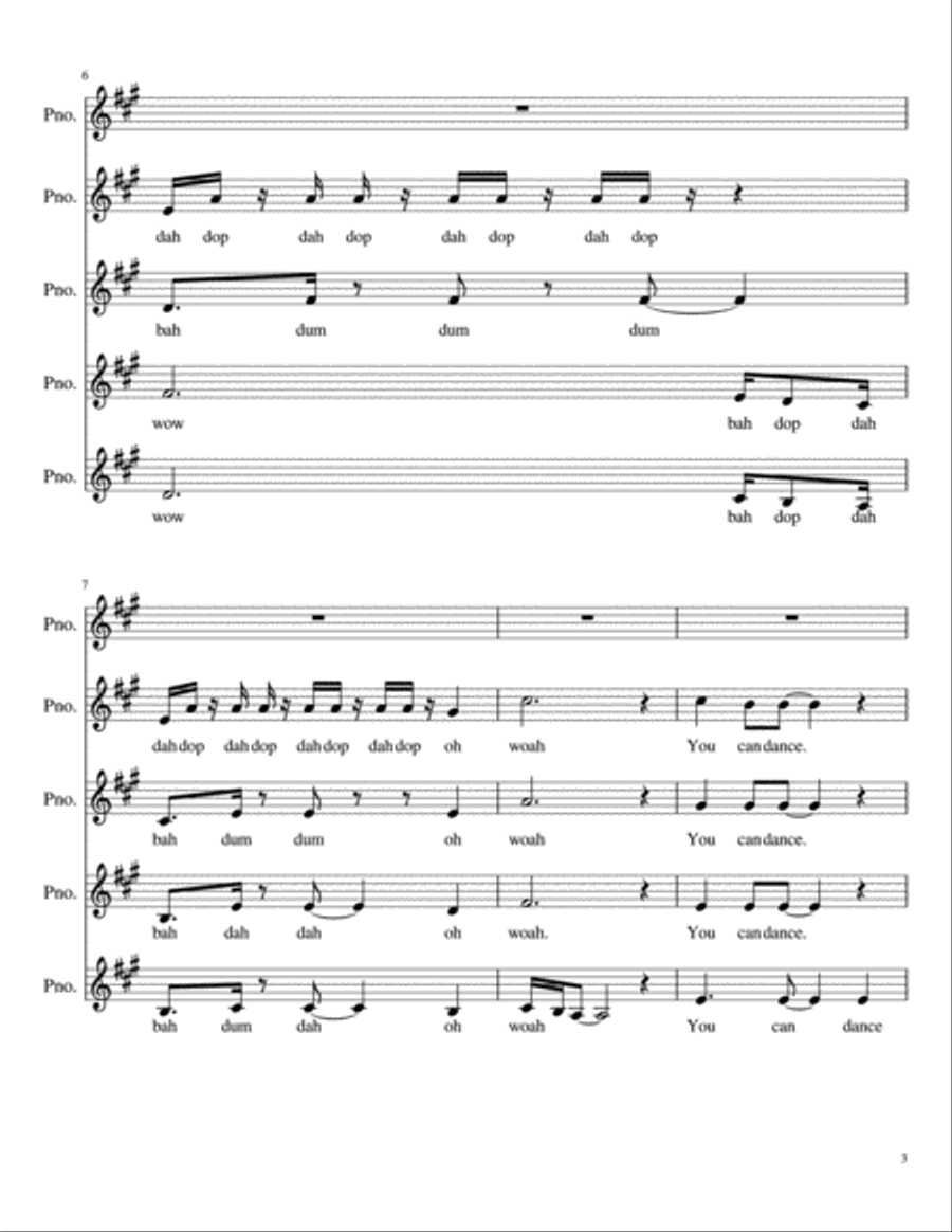 Dancing Queen Small Ensemble scores gallery preview page 3