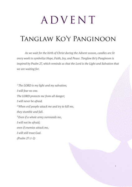 Tanglaw Ko'y Panginoon - Tagalog Advent Song