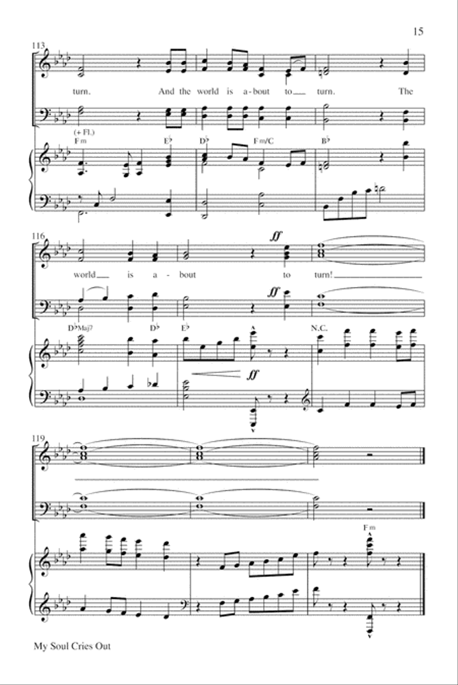 My Soul Cries Out (Canticle of the Turning) 4-Part scores gallery preview page 16