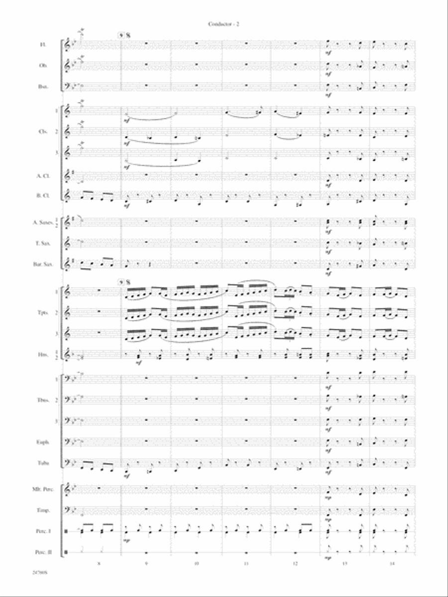 Travelin' Trumpets: Score Concert Band scores gallery preview page 4