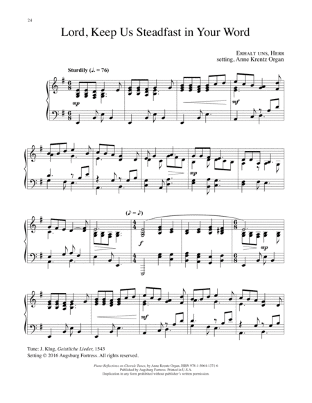Piano Reflections on Chorale Tunes
