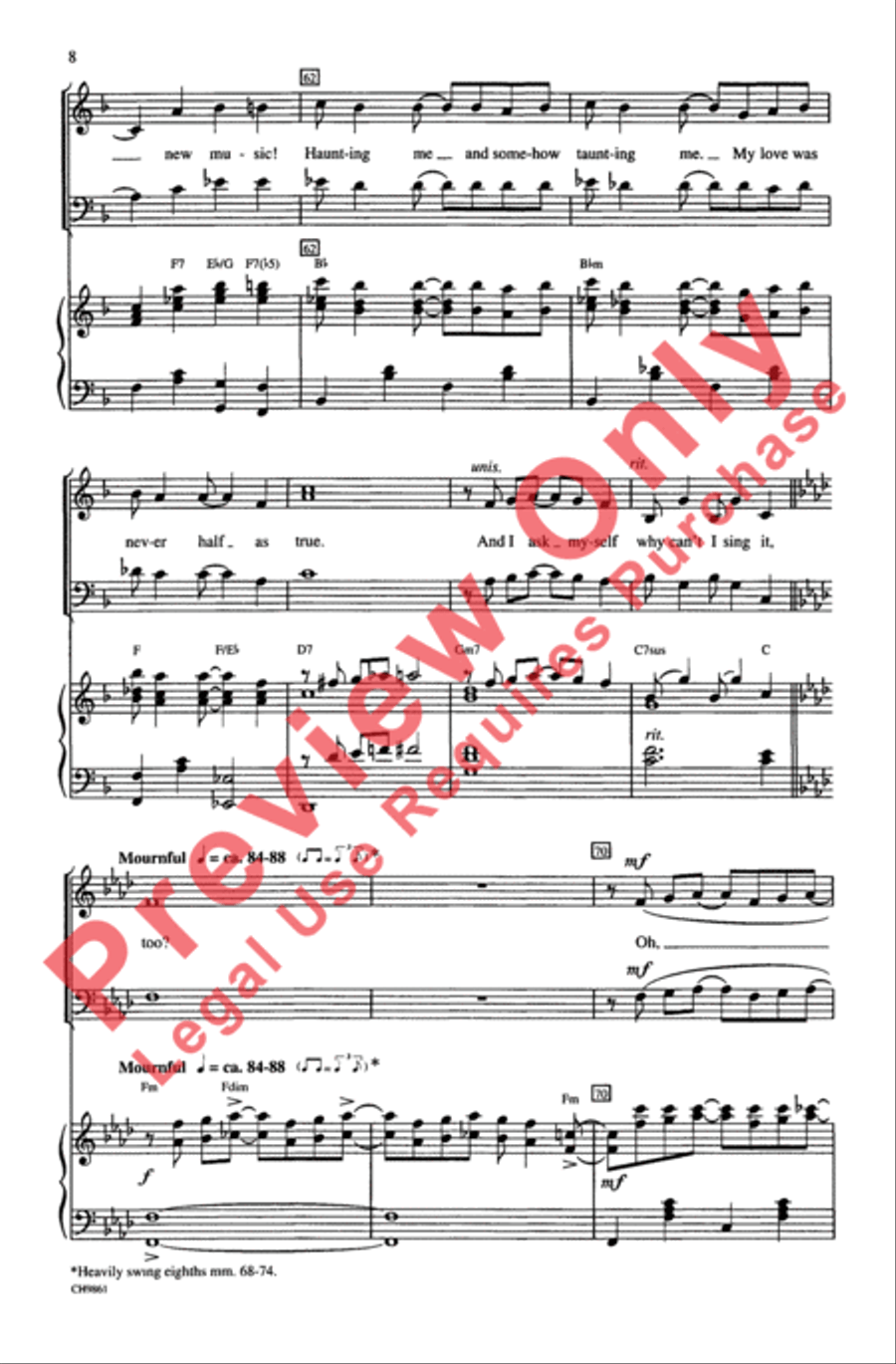 Ragtime (Choral Selections) 3-Part scores gallery preview page 8