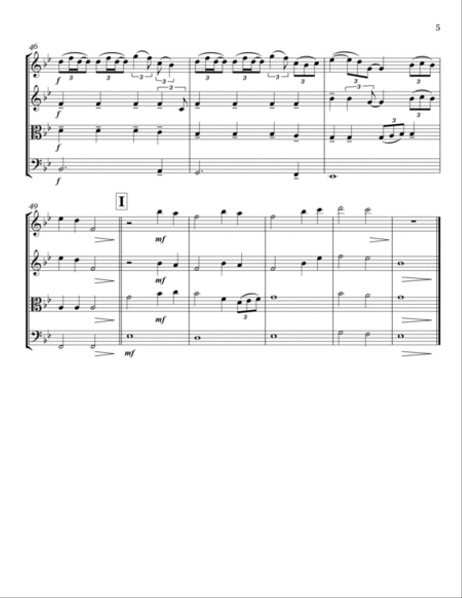 A Thousand Years String Quartet scores gallery preview page 5