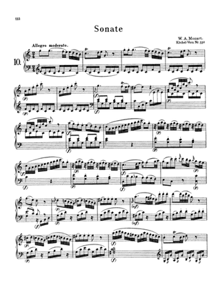 Book cover for Mozart: Piano Sonata No. 10 in C Major