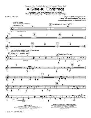 Book cover for A Glee-ful Christmas (Choral Medley)(arr. Mark Brymer) - Bb Bass Clarinet