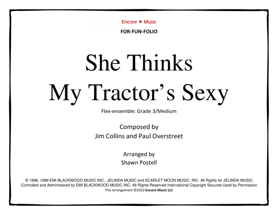 She Thinks My Tractor's Sexy Small Ensemble scores gallery preview page 1