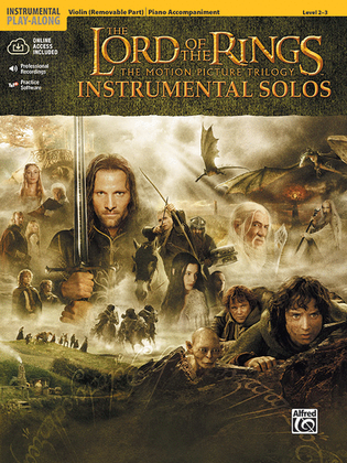 Book cover for The Lord of the Rings - Instrumental Solos (Violin/Piano)