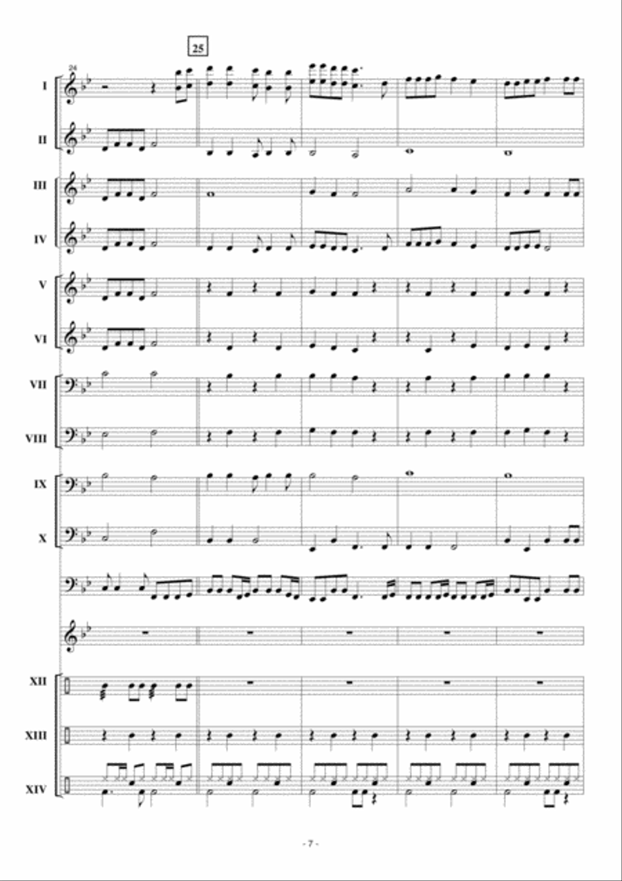 Woepsie Concert Band scores gallery preview page 8
