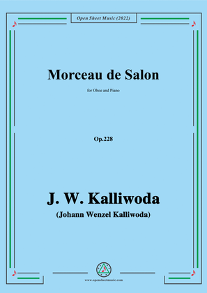 J. W. Kalliwoda-Morceau de Salon,Op.228,for Oboe and Piano