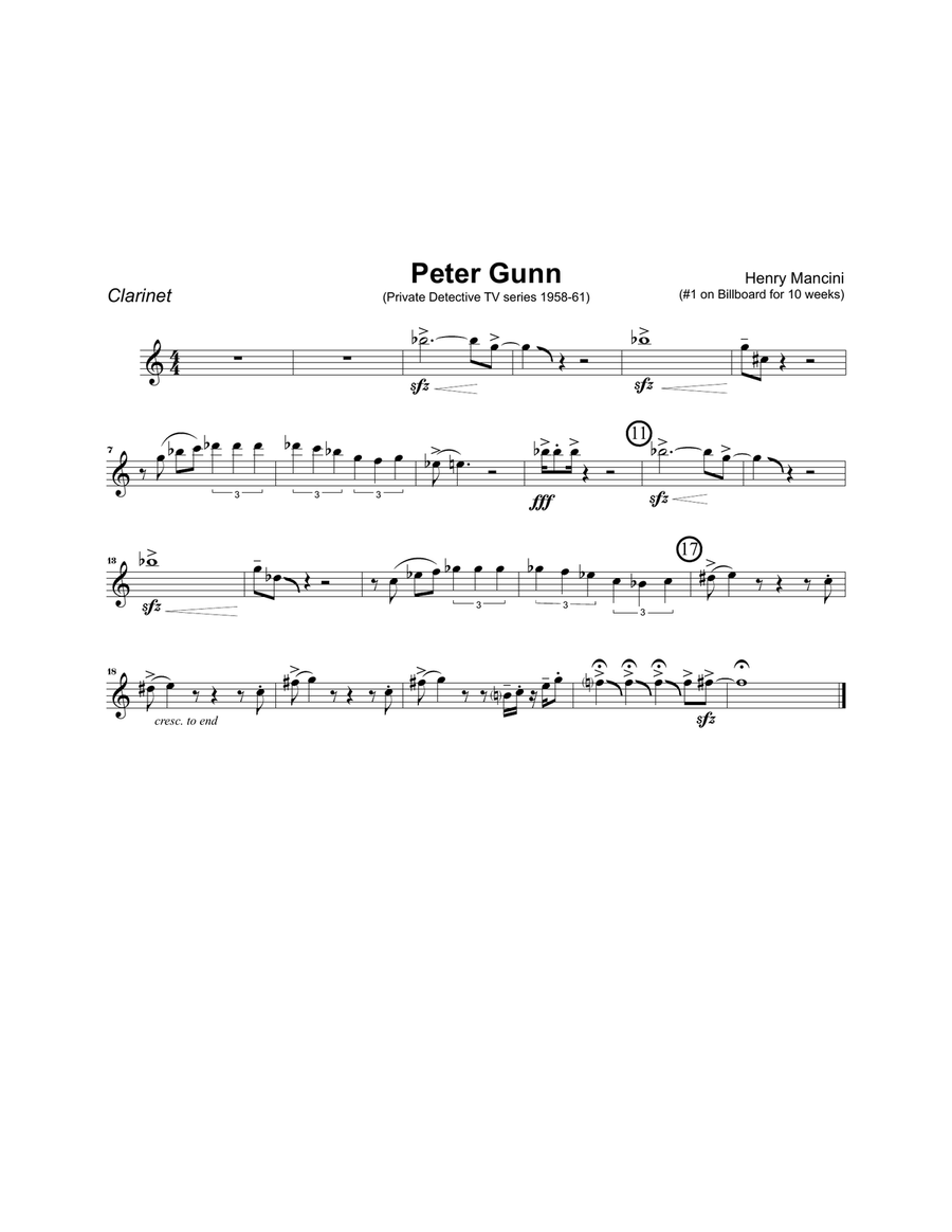 Peter Gunn Jazz Ensemble scores gallery preview page 4