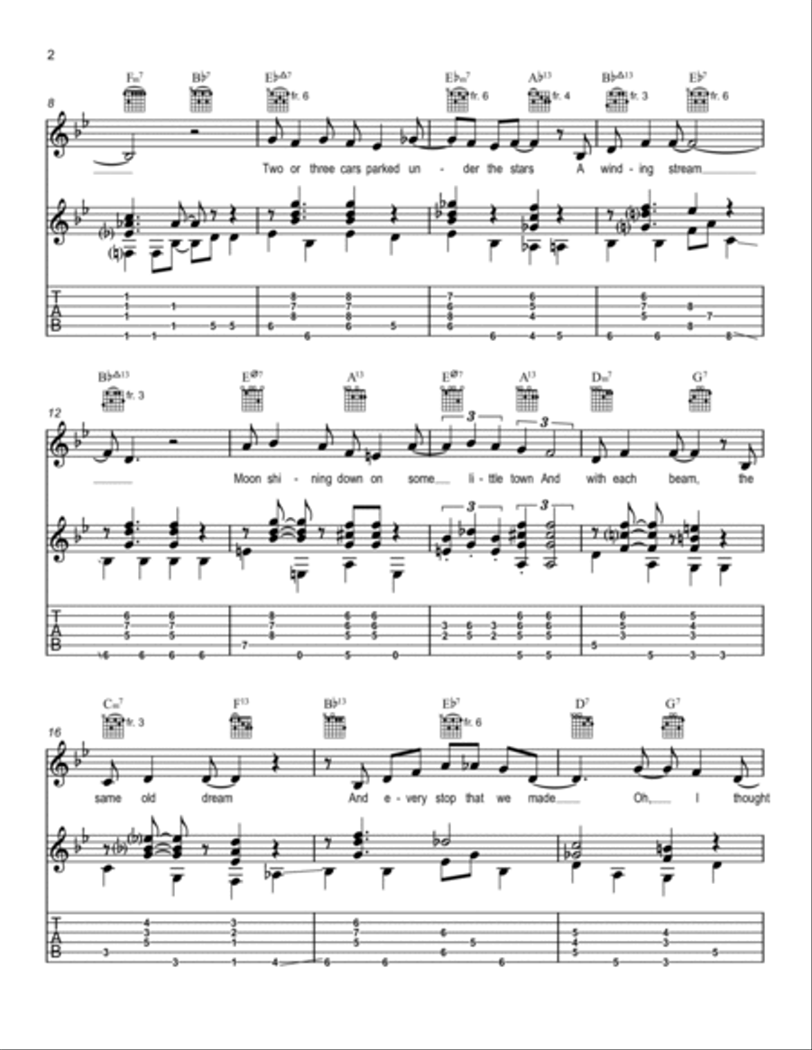 I Thought About You Electric Guitar scores gallery preview page 2