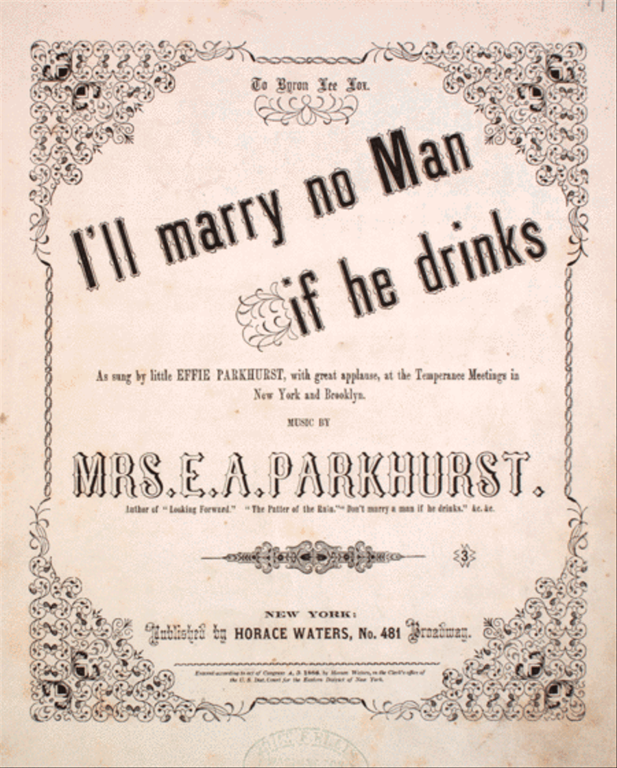 I'll Marry No Man If He Drinks Voice scores gallery preview page 1