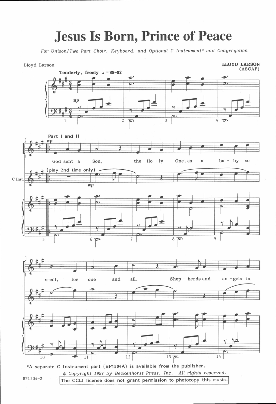 <br>Sheet music extract