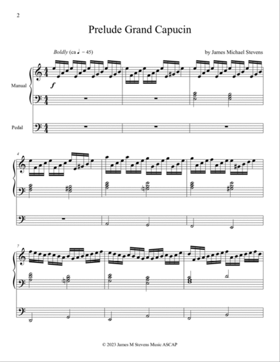Prelude Grand Capucin - Organ Solo Organ Solo scores gallery preview page 2
