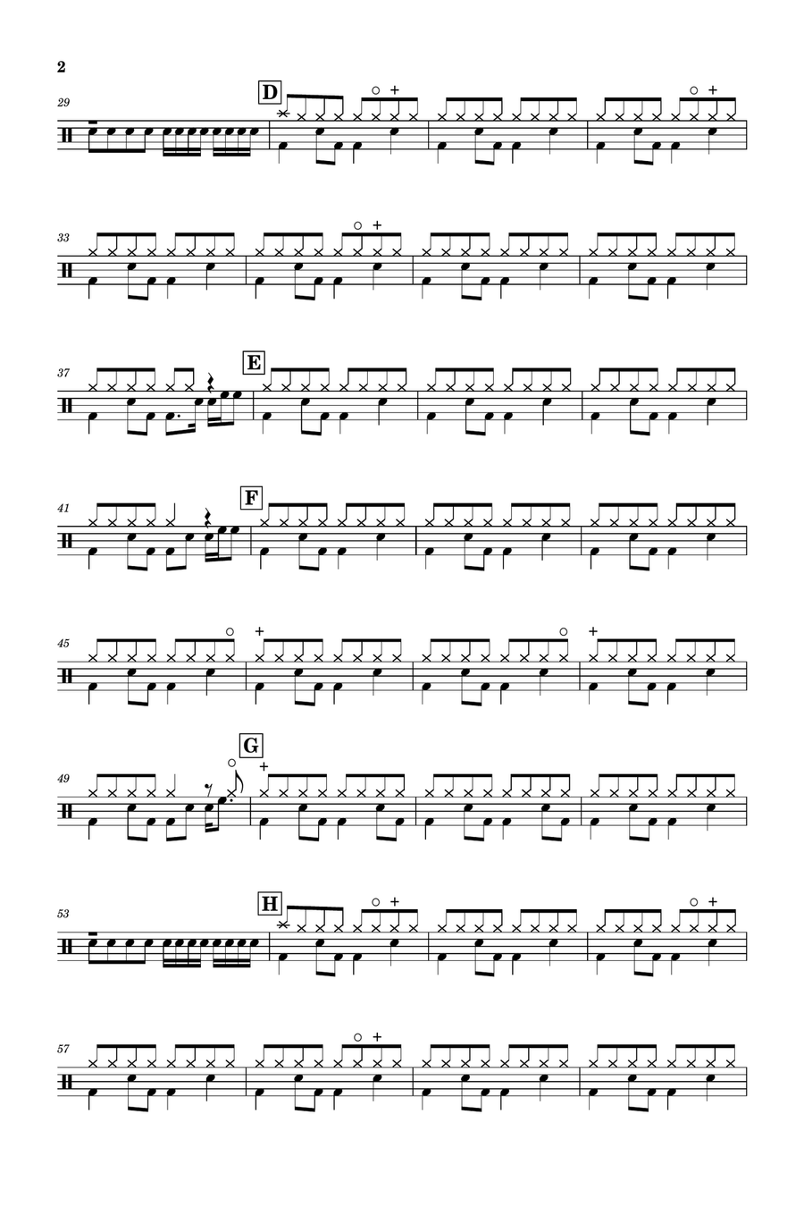 Everytime You Go Away Everytime You Go Away Drum Set scores gallery preview page 2