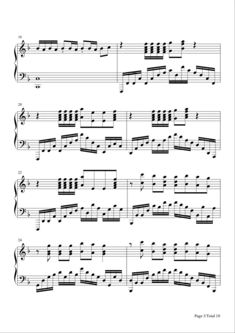 Blank Space Blank Space Piano Solo scores gallery preview page 3