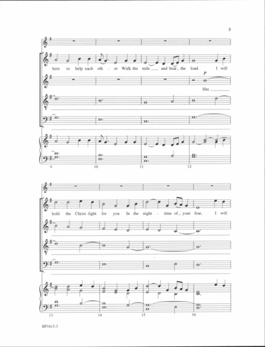We Are Trav'lers on a Journey 4-Part scores gallery preview page 15