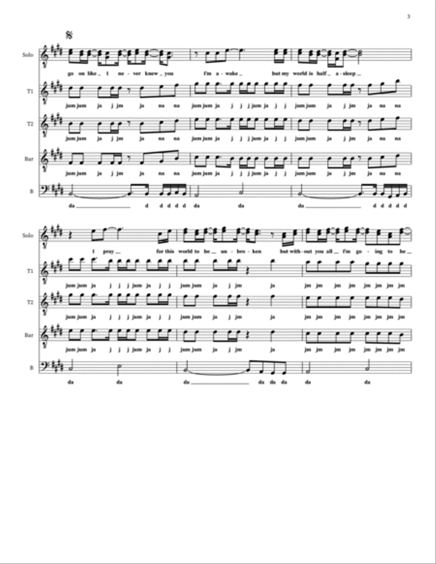Incomplete Incomplete TTBB scores gallery preview page 3