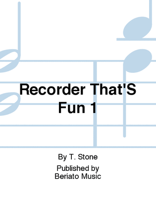 Recorder That'S Fun 1