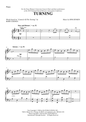 Turning (arr. Joni Jensen) - Piano