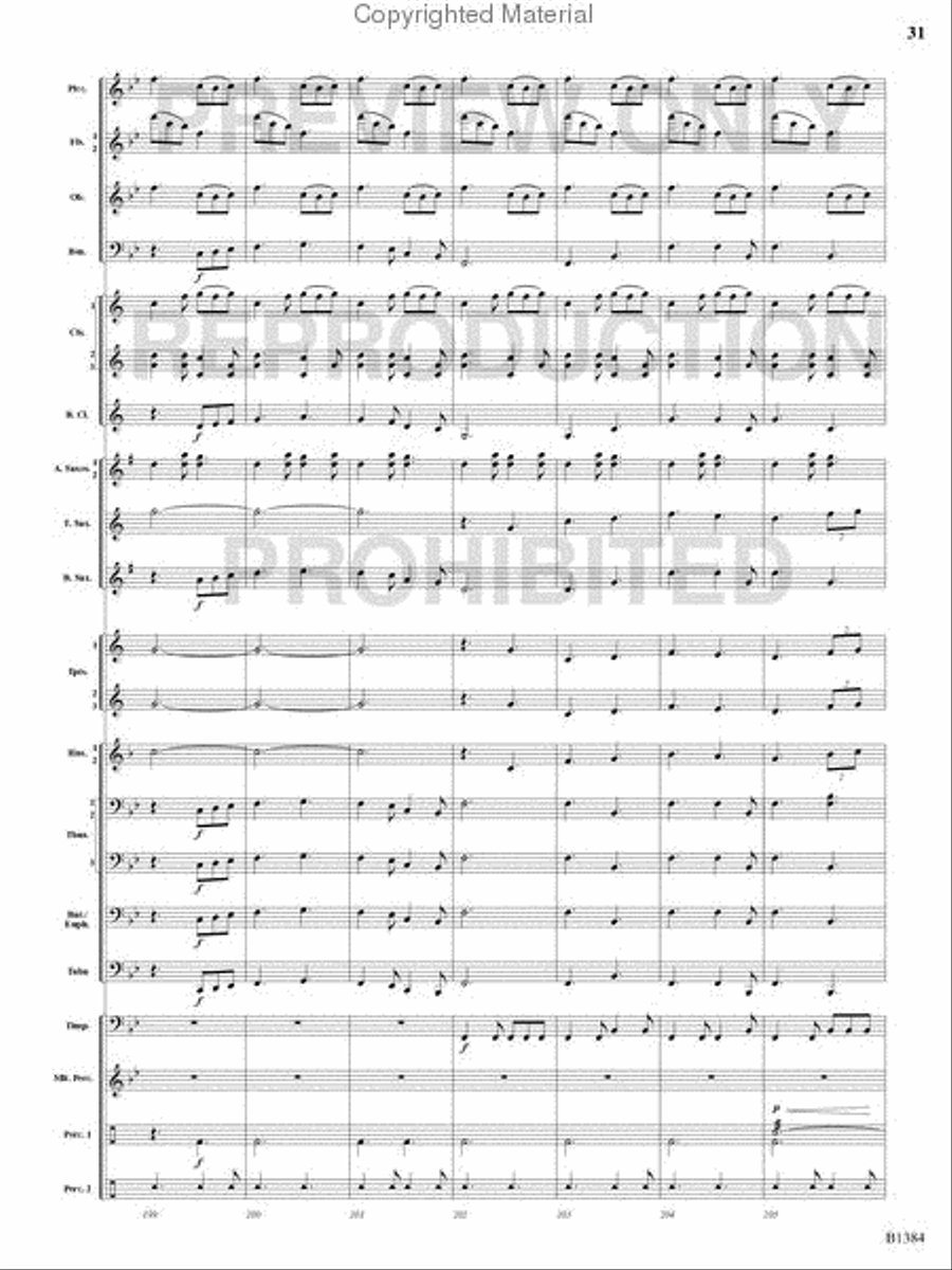Summer Resounding! Concert Band scores gallery preview page 30