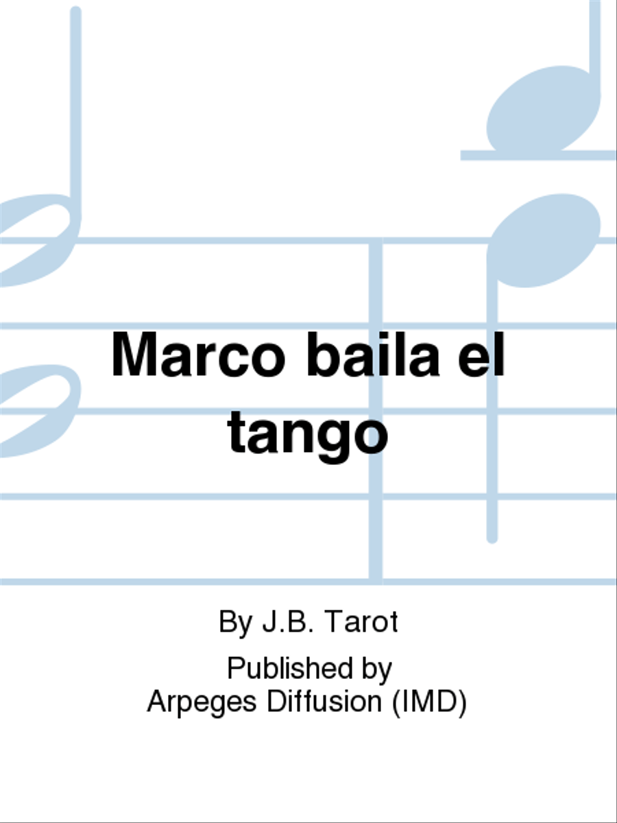 Marco baila el tango Marco baila el tango Saxophone Ensemble scores gallery preview page 1