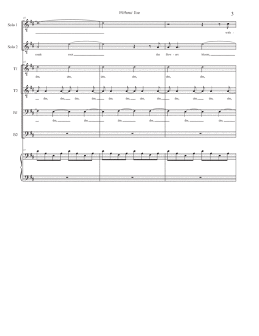 Without You TTBB scores gallery preview page 3