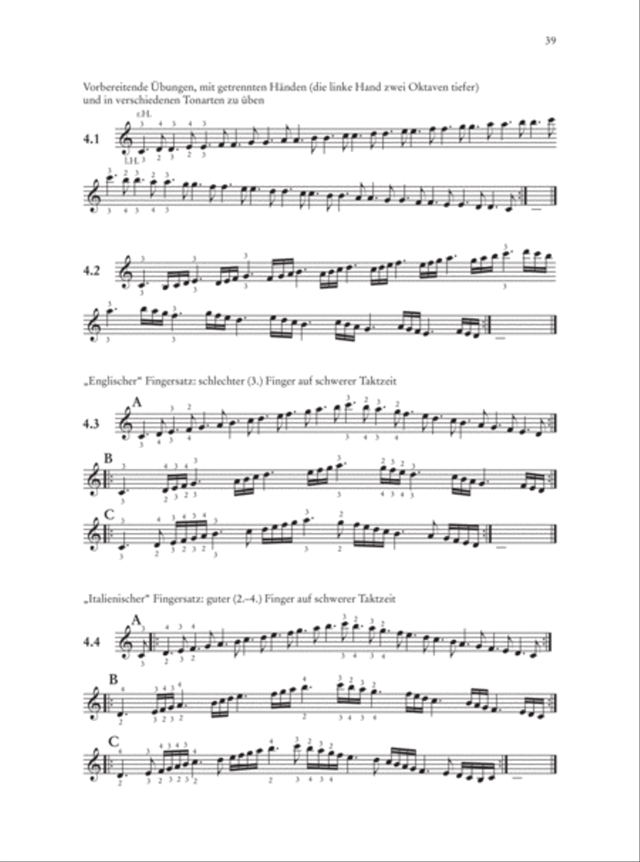 Cembalo spielen. Eine praktische Anleitung für Pianisten, Organisten und Cembalisten Harpsichord scores gallery preview page 4