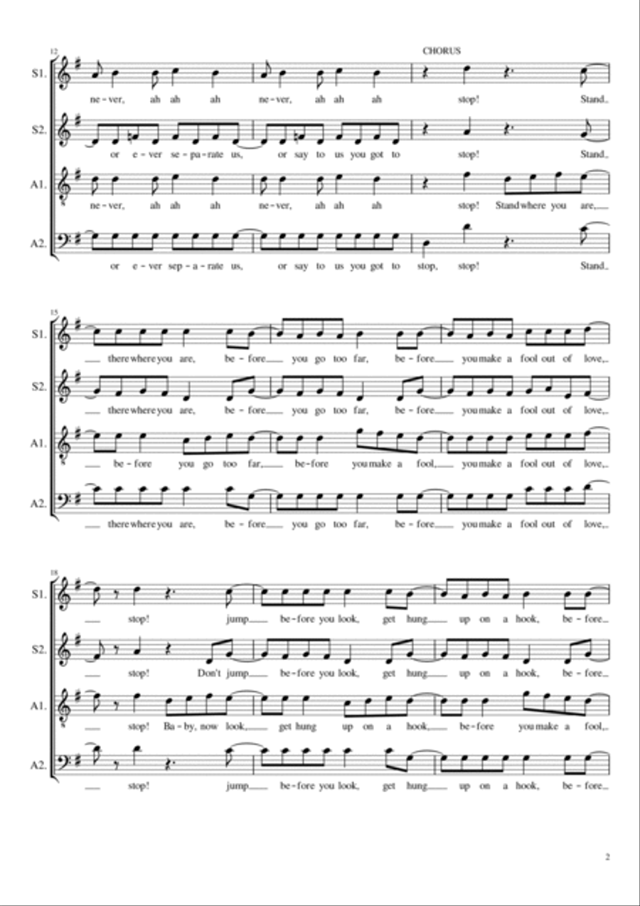 Stop 4-Part scores gallery preview page 2