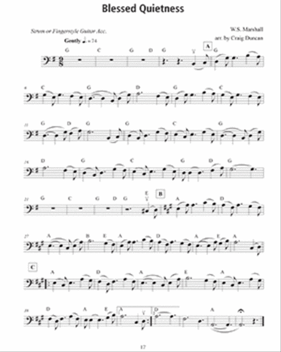 100 Gospel Songs and Hymns for Cello and Guitar Cello scores gallery preview page 2