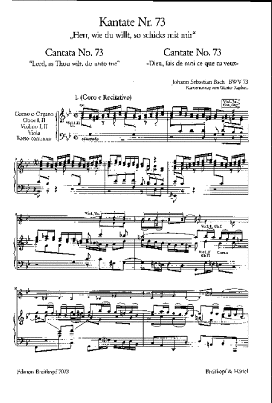 Cantata BWV 73 “Lord, as Thou wilt, do unto me” STB scores gallery preview page 2