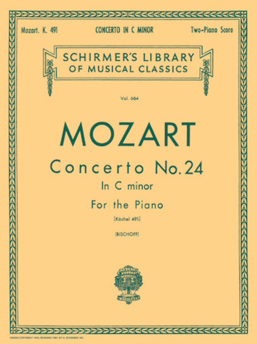 Concerto No. 24 in C Minor, K.491 Piano scores gallery preview page 1