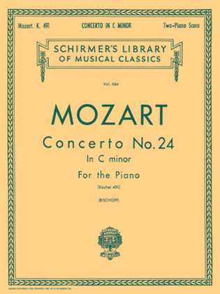 Book cover for Concerto No. 24 in C Minor, K.491