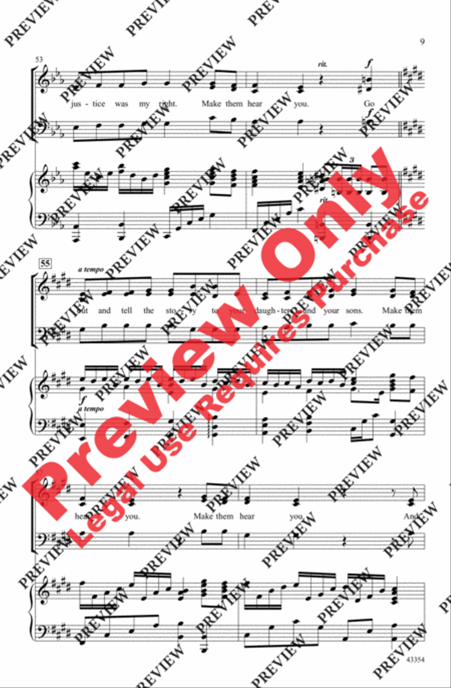 Make Them Hear You 3-Part scores gallery preview page 9