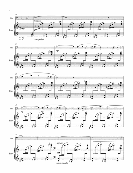 Rhapsody for Trombone and Piano (Full Score + Trombone Part) image number null