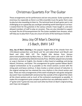 Book cover for Jesu Joy Of Man's Desiring BWV 147