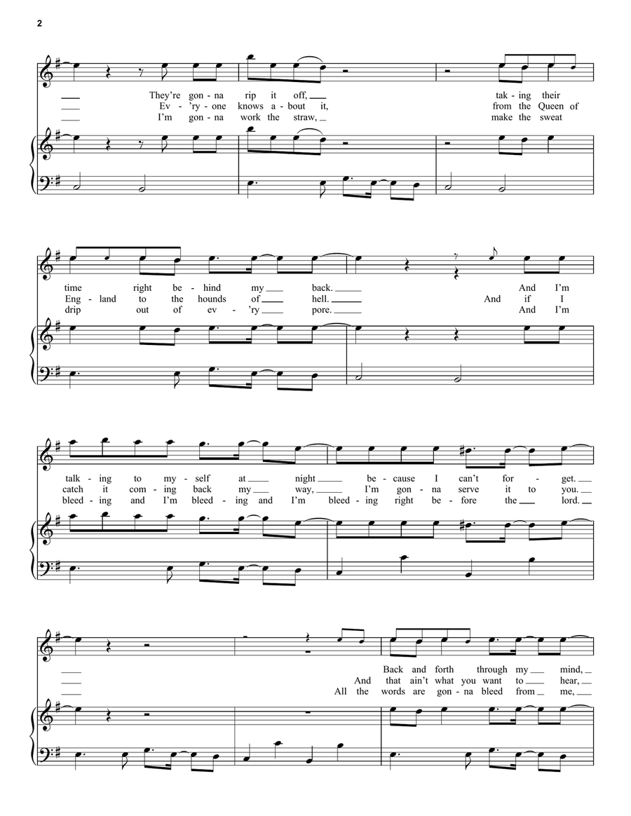 Seven Nation Army Acoustic Guitar scores gallery preview page 2