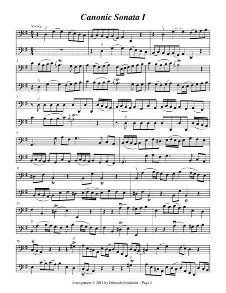 Telemann Sonatas for Two Cellos