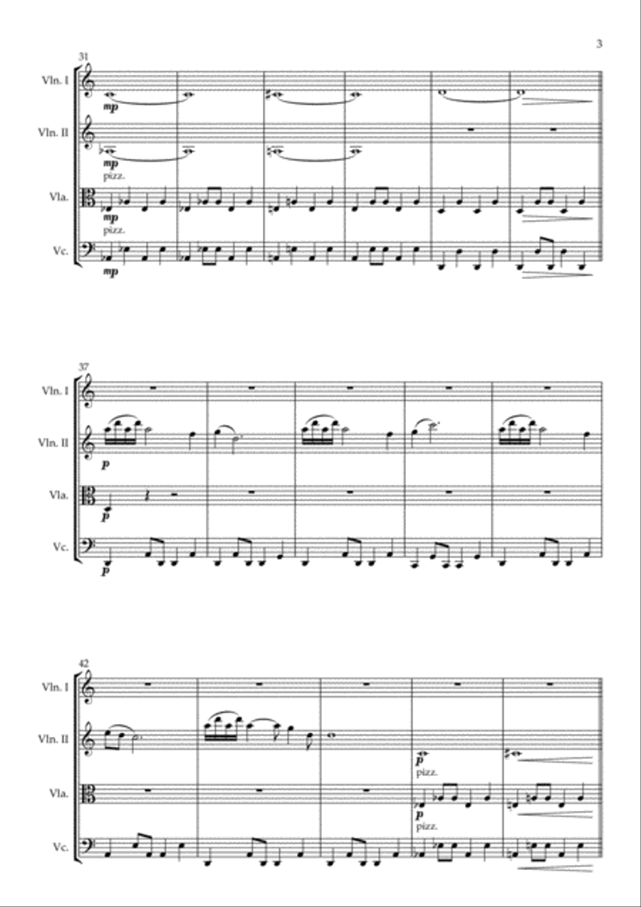 The Ecstasy Of Gold The Ecstasy Of Gold String Quartet scores gallery preview page 5