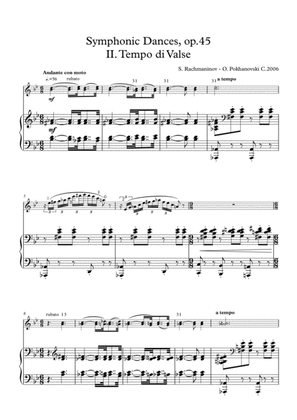Rachmaninov-Pokhanovski Symphonic Dances, op.45, second movement arranged for violin and piano